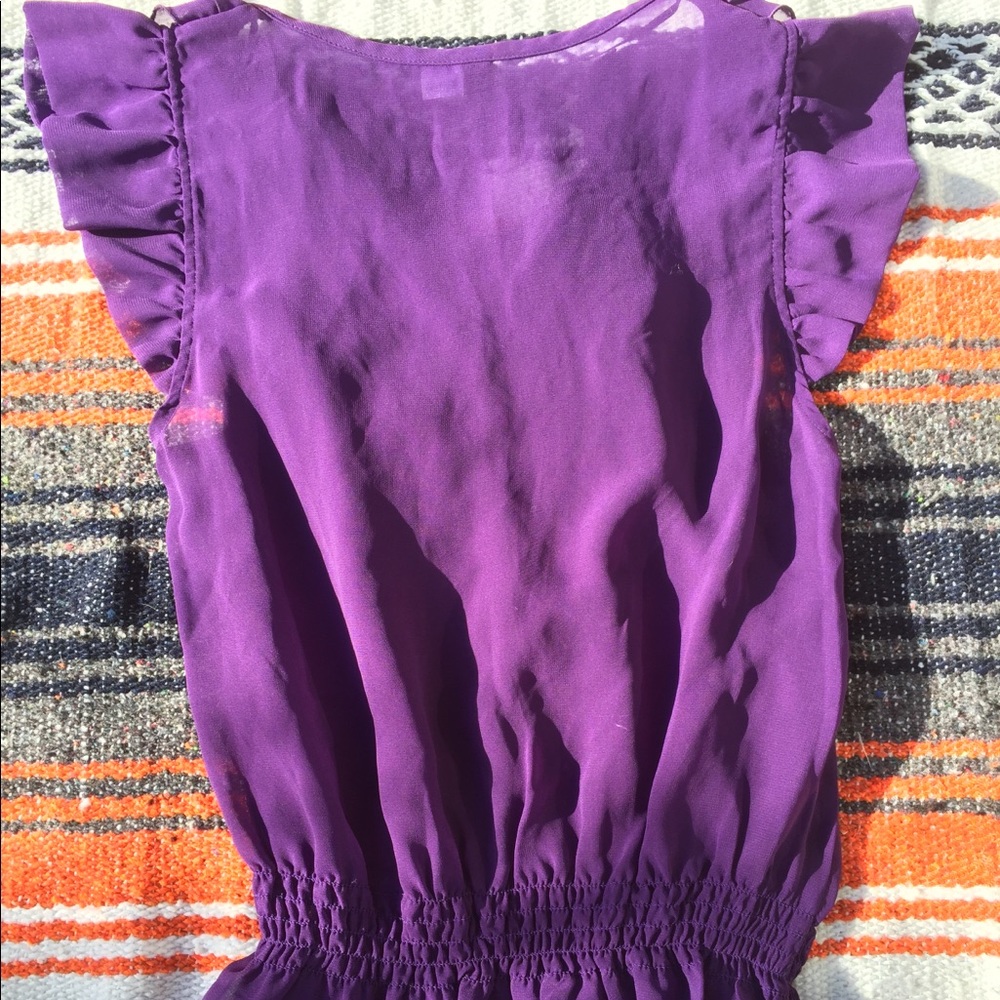 H&M Purple Ruffle Blouse - Picture 4 of 4